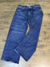 Agolde REN High Rise Wide Leg Jeans Size 30 Echo Dark Indigo A200B-1554 picture
