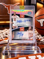 2025-26 Bowman University Best Madison Booker, Aaliyah Crump Black Dual Auto /25 picture