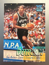 TIM DUNCAN 1997-98 FLEER TIFFANY TRADITIONS ROOKIE RC #201 picture