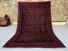 Antique Afghan Baluchi Rug Hand Knotted Rare Faded Tribal Oriental Kitchen Rug picture