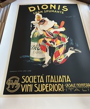 Dionis Gran Spumante 38”/50”Italian Advertising Poster picture