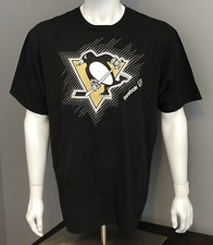 Pittsburgh Penguins T-Shirt - Reebok Center Ice Black Hockey T-Shirt - 5 sizes picture