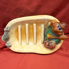 Vintage 1970’s Mylo Creations turtle clawfoot bathtub soap dish picture