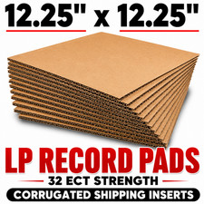 12.25x12.25 LP Record Mailer Pads Corrugated Cardboard Inserts 32 ECT picture