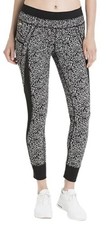 Lole Burst Leggings Size Large Black Snowstorm Side Pockets NWT $80 Activewear picture