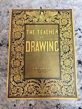Vintage 1944 THE TEACHER OF DRAWING D.M. Campana Chicago Art Face Features picture