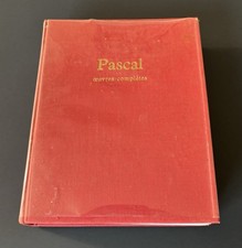 Blaise Pascal Œuvres Complètes 1963 Seuil L’Intégrale French HC Gouhier Lafuma picture