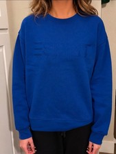 Esprit NWT Women's Logo 80's Crewneck Viral - Cream, Blue, Green XS S M L XL XXL picture