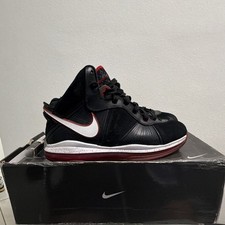 Nike Men's LeBron 8 Black/White - Sprt Red - Mtllc Gld 416098 002 picture