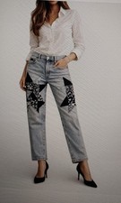 Polo Ralph Lauren Womens Avery Patchwork Boyfriend  Denim Size 30 picture