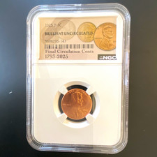 2025-D Lincoln Shield Cent NGC BU Business Strike KM#147 Final Circulation RD picture