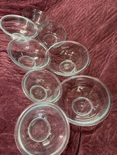 Vintage PYREXanchor Hock Clear Nesting Mixing Bowls Glass variety 8 PC  picture
