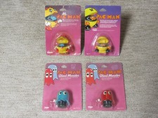 1982 TOMY Pac-Man Wind-Up Toy LOT Ms PacMan Inky Blue Ghost Blinky Red Ghost NEW picture