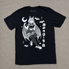 Square Apple Studios Men's Shirt Size M Black Short Sleeve Anime Graphic Tee picture