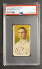 1909-11 T206 - Rube Marquard - HOF - Piedmont 350 - PSA 1 PR picture