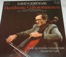  DAVID GERINGAS FAMOUS ROMANCES FOR CELLO Rare EURODISC DIGITAL German Import NM picture