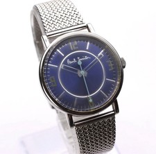 RARE Paul Smith Closed Eyes Blue Watch 6034-H33136-Y 36mm Quartz Japan JDM picture