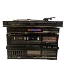 Fisher Studio Standard Tower 857 Turntable Amplifier FM Tuner Cassette   READ picture