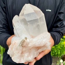 1.97LB A+++Natural white Crystal Himalayan quartz cluster /mineralsls picture