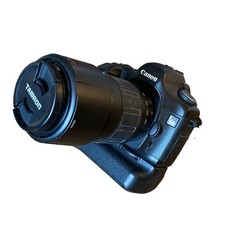 Canon eOS 5D Camera WITH Telephoto Lens EG-B4 Battery Grip, and Strap picture