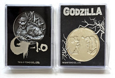 Official Godzilla 70th Anniversary Minus One Movie Theatre Metal Coin Set 2023 picture