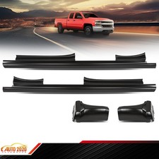 Slip-on Rocker Cab Corner 4 Door Double cab Fits 2014-2018 Chevy Gmc Pickup picture