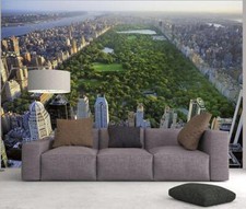 Central Park Wall Mural 144Wx100H Removable New York Manhattan Scenery View picture