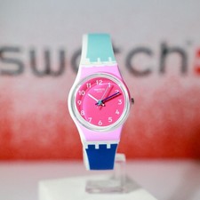 New Swiss Made Swatch Attraverso Pink Dial Ladies Watch LW166 25MM Multicolor picture
