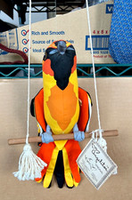 Vintage Angelitos El Salvador Oriole Chiltota Handmade Hanging Bird Plush New picture