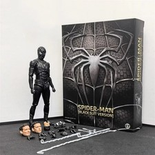 Tobey Maguire Friendly Neighborhood Spiderman Black Action Figure - 15cm - Boxed picture