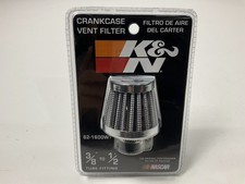 K&N 62-1600WT Crankcase Vent Filter / Breather, Clamps On 3/8