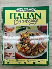 Vtg 1989 Step By Step Italian Cooking Illustrated Recipe Book picture