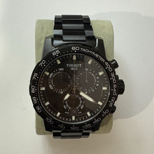 Tissot 1853 All Black 45.5mm Stainless Steel Watch Sapphire Crystal Box Papers picture