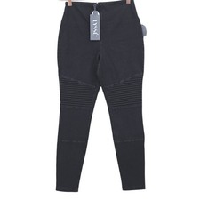 Lysse Womens M Black Moto Toothpick Legging in Midtown Black NWT picture