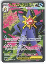 Mega Starmie ex 102/088 Ultra Rare Perfect Order Pokemon Holo Near Mint picture