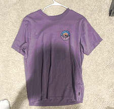 Billabong Men’s Purple Adventure Division Graphic Logo T-Shirt Crew Neck L picture