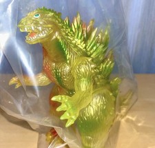 Marusan Godzilla 1999 Millennium 350 Sofubi Figure 2-Tone Green Red Rare Japa picture