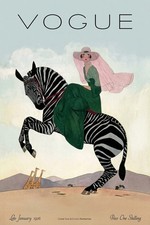1926 British Vogue Cover - Zebra 🦓 12x18” Premium Matte Paper picture