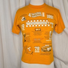 Vintage Crop Tee Tennessee Pride Coach Neyland Football, Orange, Size S picture