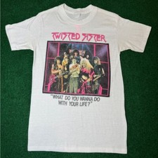 Vintage 80s Twisted Sister  I Wanna Rock Shirt Adult TN0306 picture