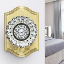 Calzibeno Crystal Door Knobs Interior, Gold Door Knob, 1 Pack picture
