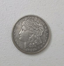 1921-D Morgan Silver Dollar $1 Denver Mint 90% Silver Circulated Coin picture