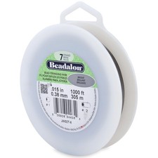 Beadalon 7-Strand Beading Wire, .015in Diameter 1000ft Spool, Stringing Wire picture