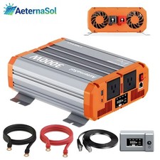 AeternaSol 3000W Pure Sine Wave Inverter 12V DC to 120V AC Converter RV Off-grid picture