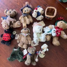 Vintage Boyds Bears Head Bean Collection Plush Lot Patriotic Sailor Ladybug 11pc picture