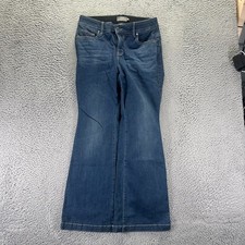 Torrid Bombshell Jeans Women's 12 Blue Cotton Denim Flared Whiskered Stretch picture