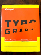 Weingart Typography Wege Zur Typografie My Way to Typography 2000 HC/WJ *SIGNED* picture