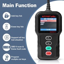 Used Remote Key Fob Programmer Tool For Select Chrysler Dodge Jeep Ram Key Fob picture