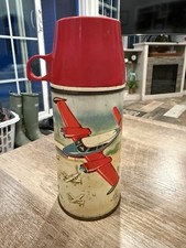 Vintage Hometown Airport Complete Thermos. 1960 Good Condition Nice picture