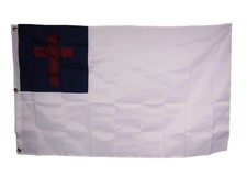 8X12 Embroidered Sewn Christian 600D Nylon HUGE Flag Heavy Duty Military Grade picture